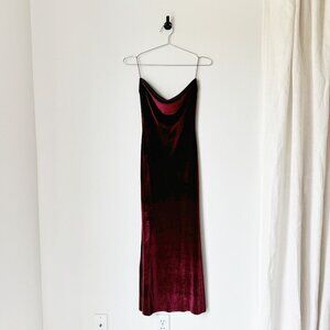 Rumours Velvet Cowl Neck Dress - S